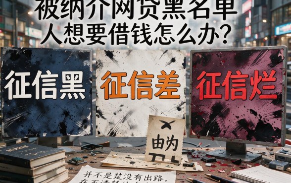 重磅揭秘:征信黑、征信不好、征信烂、进网贷黑名单,如何顺利借款使用?