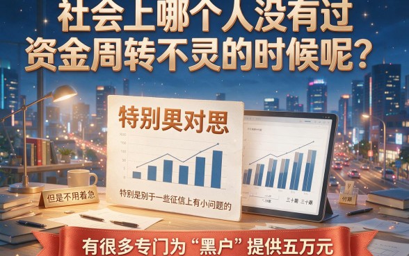 黑户也能贷到5万?2026年这5个可分36期的实用借钱口子速看