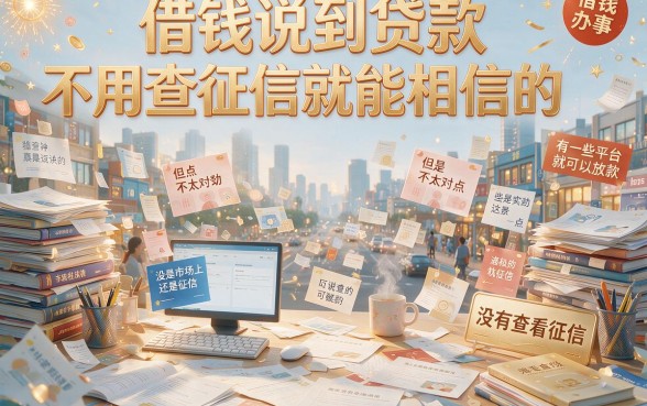有没有贷款不查真信的？2026必看这5个借钱5000、对征信要求不高的权威渠道！