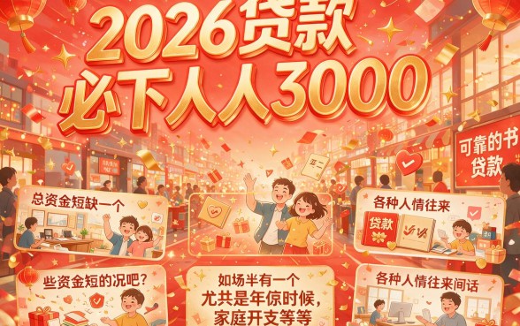 2026贷款必下人人3000！亲测这5个借款2000的APP，对征信要求不高秒到账