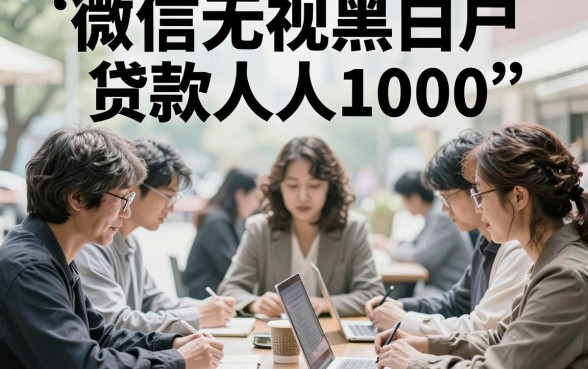 微信无视黑白户贷款人人1000，今日必藏！附5个凭身份证秒下的网贷