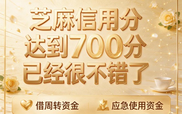 芝麻信用分700的口子2026年今日放款！这五个口子芝麻分700直接借1500