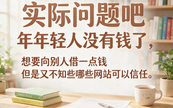 2026最新指南：手机微信未成年借钱怎么借款？这5个口子未成年也能借3000