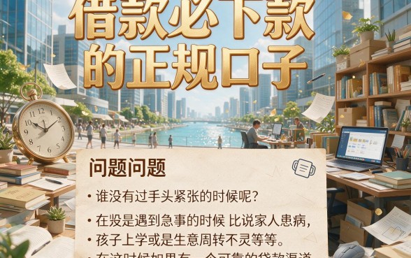 精选5个借款必下款的正规口子，征信要求不高轻松借1000