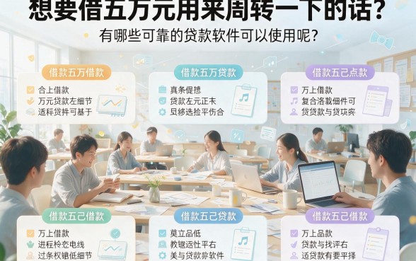 5万贷款软件推荐！2026随借随还借款app，这五个必试！