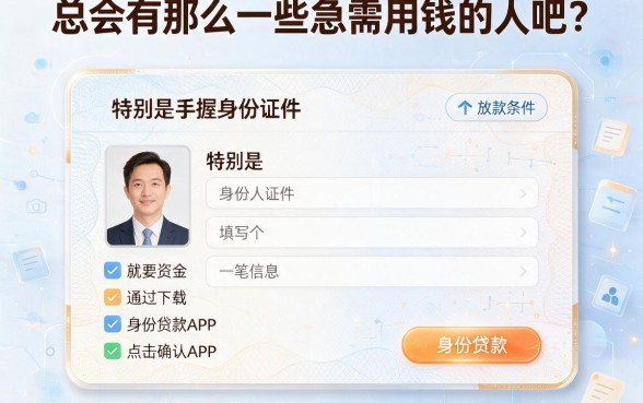 实测这5个凭身份贷款软件容易放贷的平台，2026高额度申请直接放款，无视资质临时周转也合适