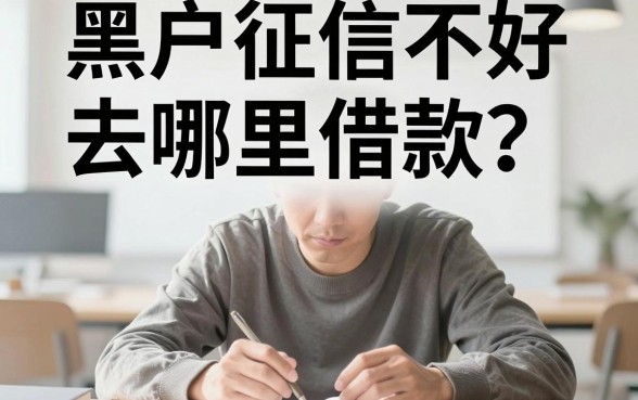 黑户征信不好去哪个平台借钱？2026这5个必下款网贷平台选择多、下款稳！