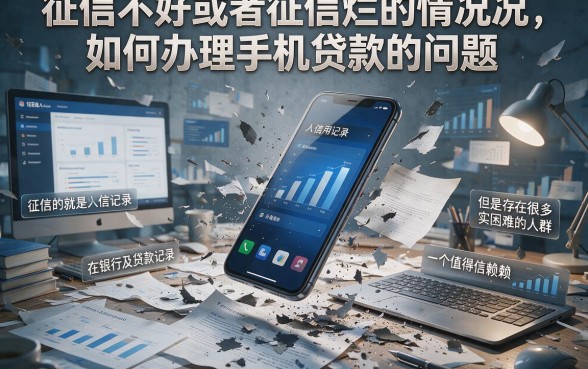 征信黑、征信不好、征信烂,用手机贷款究竟怎么贷才靠谱?一文讲透!