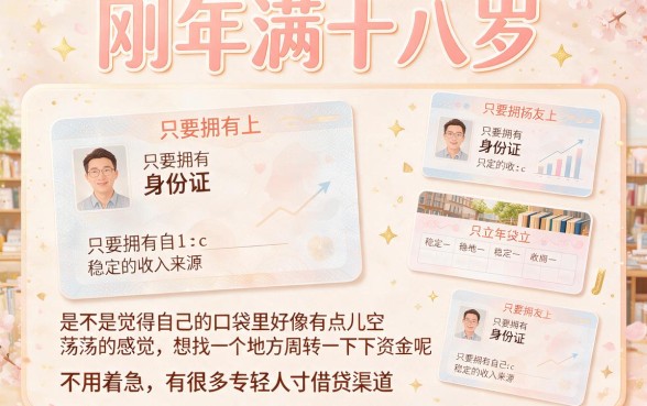 18岁哪里可以借到钱？2026到账快的这5个黑户借款软件千万别错过！