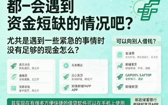 急需用钱必看！这5个像邮储邮享贷app一样的借钱软件，借款6000资质要求不高，超靠谱
