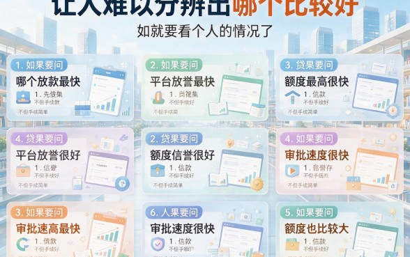 哪家平台贷款最好下款？严选5个门槛低、下1000快的良心口子
