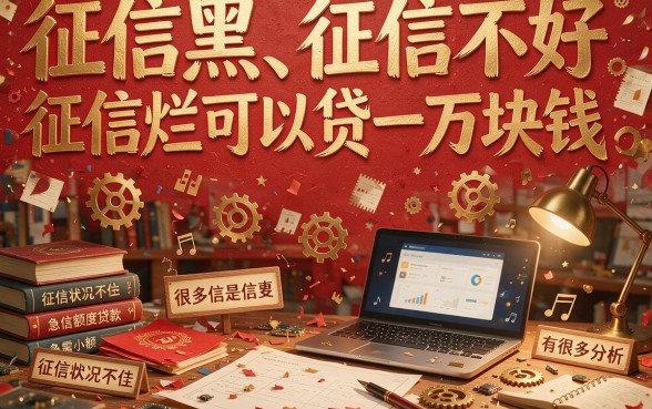 征信黑、征信不好、征信烂也能贷一万的口子，2026年最新整理速看