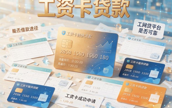 工资卡贷款必看！2026年这5个网贷口子下款6000，对资质要求不高