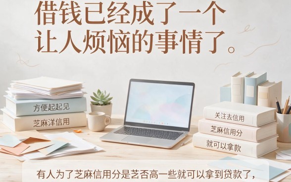 无视芝麻分！这5个借钱3000元的口子，不看芝麻信用度也能下款