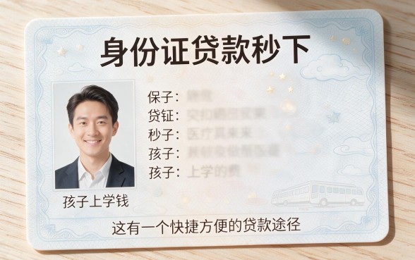 2026急用钱必存！身份证贷款秒下，这5个身份证借款秒到手APP速收