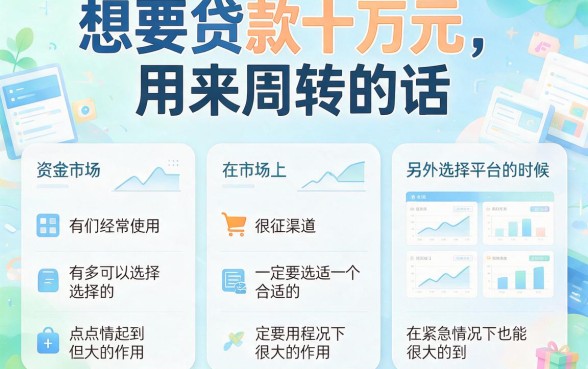 啥平台能贷款10万还要求不高？这5个口子让你借得舒心又省心