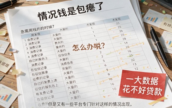 大数据花了必过的贷款平台有哪些？2026年这5个黑户借款口子容易过，选项真不少！