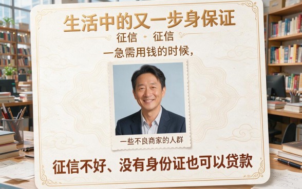 征信黑、征信不好、征信烂，凭身份证借款审核简单真的靠谱吗？一文讲透！