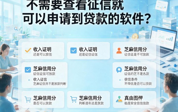 急需用钱怕查征信?这5个不看征信的贷款软件,借款1000轻松搞定