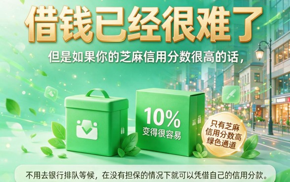 2026年只看芝麻信用分贷款平台盘点！这5个微信放款渠道，芝麻分达标就能借