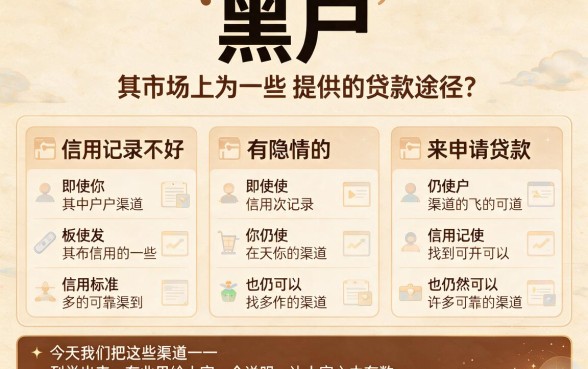适合黑户2026年凭信用卡也能贷的5个口子，火速收藏