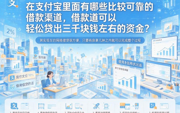 2026实测！支付宝里好的借钱口子人人3000，这5个平台申请流程简单不繁琐
