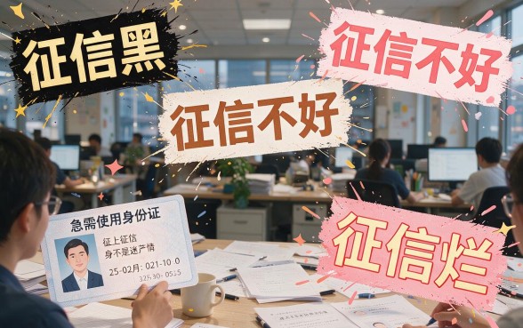 急用钱但征信黑、征信不好、征信烂，拿身份证去哪里办理最快？新人避坑指南来了