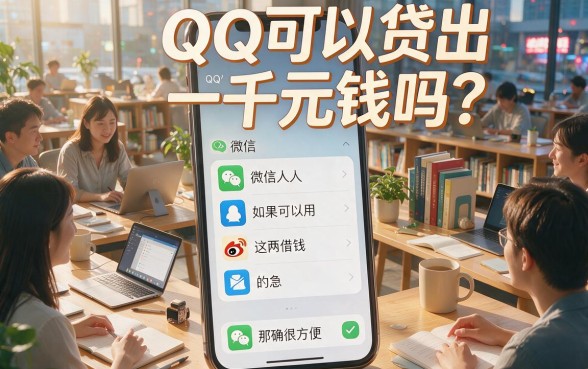 微信QQ贷款人人1000起,这5个平台凭聊天记录就能借到7000