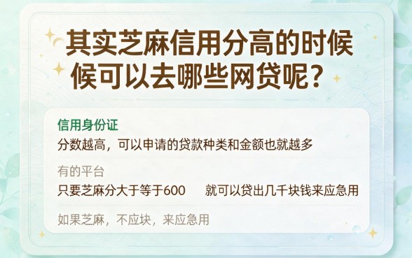 芝麻信用分能借10000的网贷有哪些?2026这5个软件下款确实顺畅