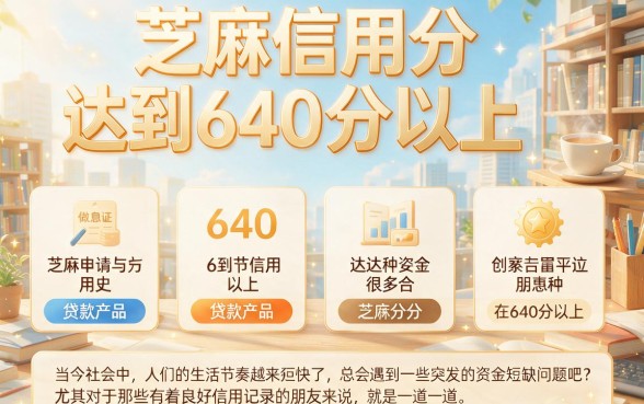 芝麻信用分640以上贷款体验太舒服了，这5个借5000的口子值得收藏