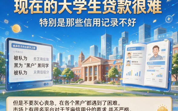 黑户大学生贷款不看芝麻信用分！这5个借款APP对信用分要求不高