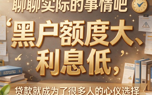 适合黑户额度大利息低的贷款口子来了，3月这5个黑户专属渠道额度3000起