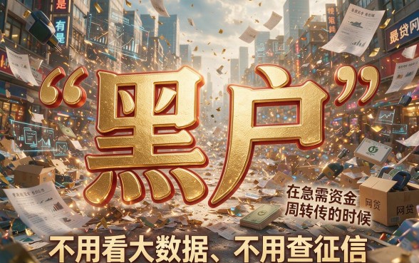 适合黑户2026年真有不查大数据的网贷软件吗？深度力荐实测有效口子