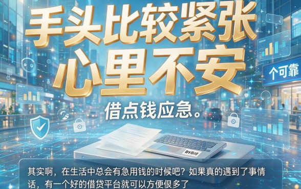 2026最新亲测!有没有好借钱的平台?这5个容易贷款的口子秒到账