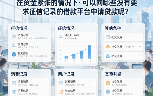 这5个借钱软件不看征信记录，6000元口子对征信要求超低