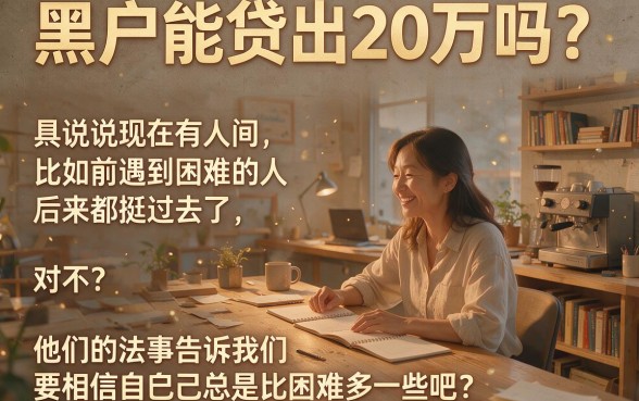 黑户怎么贷款二十万元呢？2026年这5个无视黑户的借款软件，93%的人还不知道！
