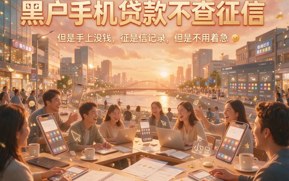 黑户手机贷款哪个不查征信的平台？2026年这5个借钱3000的口子90%人不知，征信要求不高体验优质