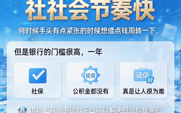 无视黑白户,无社保公积金也能贷!这5个20000额度口子今日快速放款