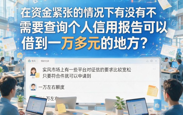 不查征信也能借一万多元的口子！2026速贷攻略盘点五个审核超松的借贷APP