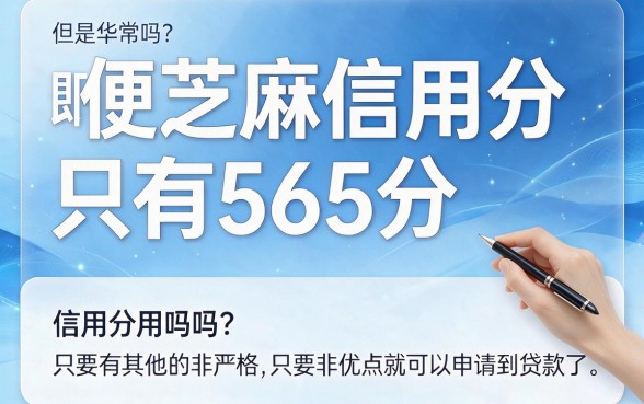 芝麻信用分565分也能贷款！这5个要求不高的软件，轻松借到3000元
