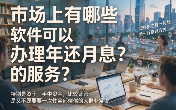 2026年能贷款且年还月息的软件大盘点，这五个借钱平台下款快、选择多！