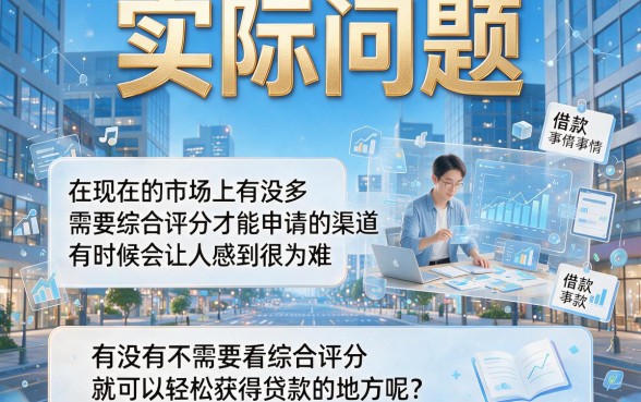 不用综合评分的口子2026最新盘点!这5个宝藏渠道火速收藏