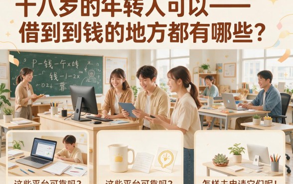 18岁能借款的口子有哪些?2026实测这5个正规平台,18岁也能轻松借20000!