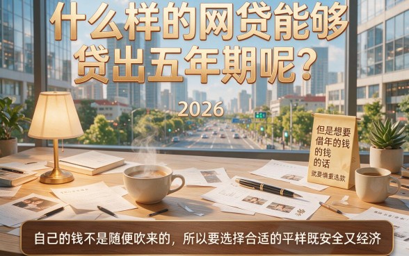 急需用钱不用愁！这几家什么网贷可以贷5年，1000元起借超长分期相当好用