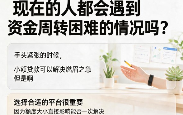 2026应急必看:哪个小额贷额度高?这5个口子借款4000起,快速到账解你燃眉之急