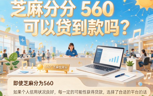 560芝麻分贷款口子大盘点!精选5个低门槛平台,560分也能轻松借5万