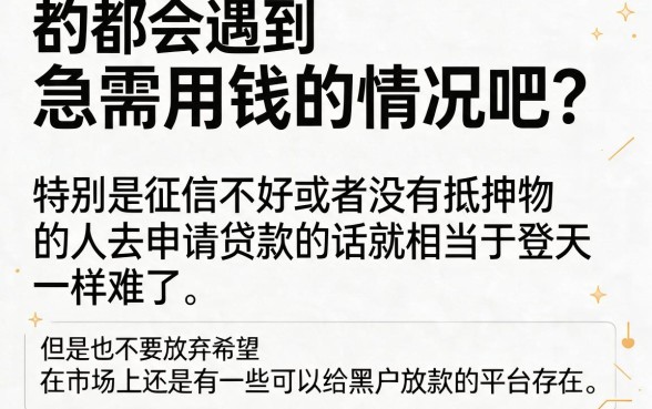 2026最全网贷合集！黑户身份证借款秒批口子，这5个靠谱平台随便挑！