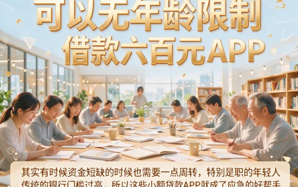 2026亲测合集：无视年龄限制借钱APP，借600元起这几个口子最稳！