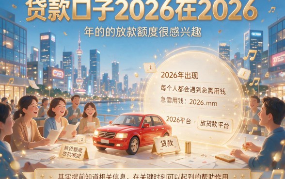 2026最新贷款口子重磅揭秘！这5个下款额度高、秒批秒到的平台必看！