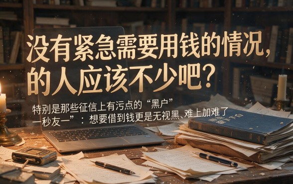 适合黑户无视黑白的秒下500元，2026年这5个借款软件无视黑白秒到50000